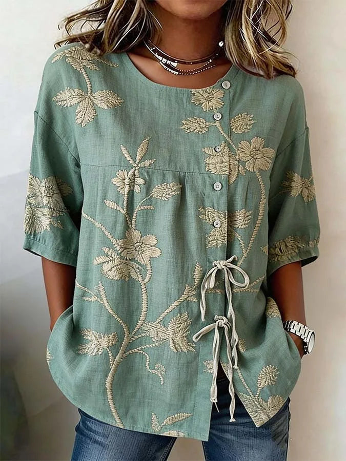 CELESTINA | BLUSA FLORAL ELEGANTE