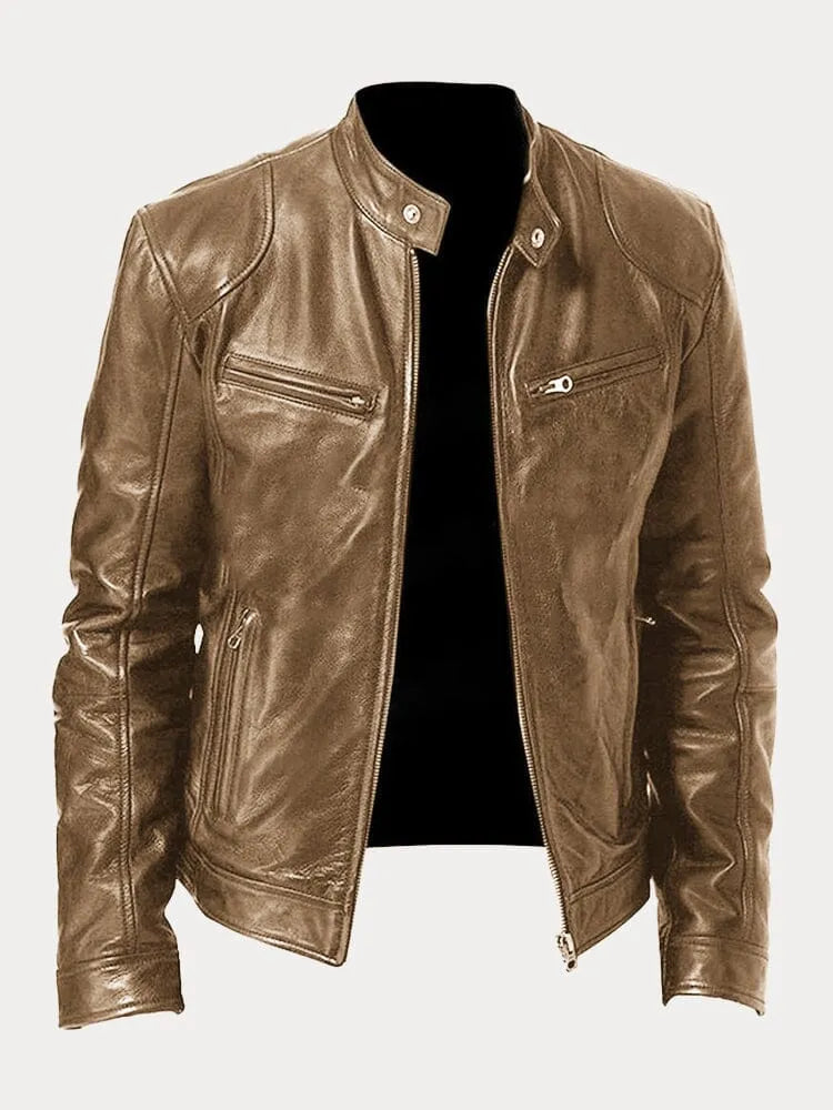SCOTT | CHAQUETA DE CUERO DE TEMPORADA