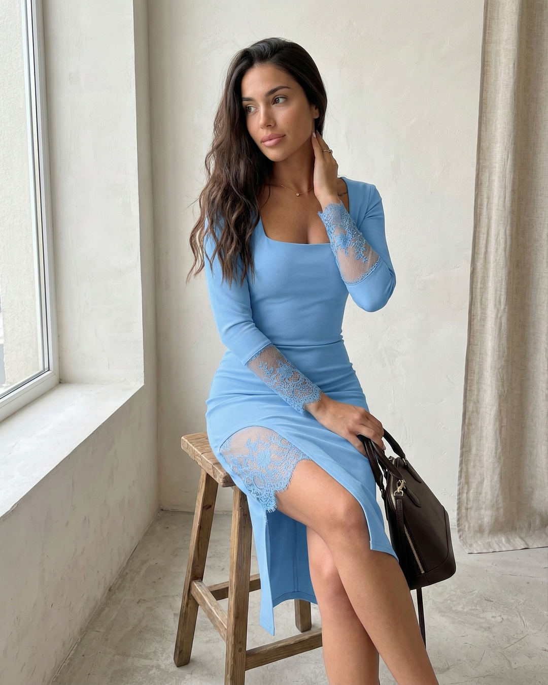 JASMINA | VESTIDO DE NOCHE CON ENCAJE