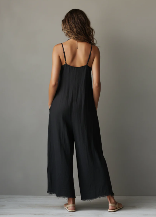 LÉA | MONO MINIMALISTA DE LINO PARA MUJER