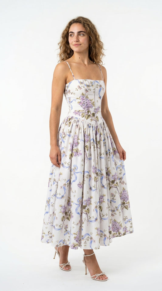 ESTRELLA | VESTIDO MIDI FLORAL