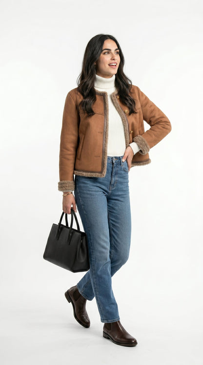 CORA | CHAQUETA DE PIEL DE OVEJA