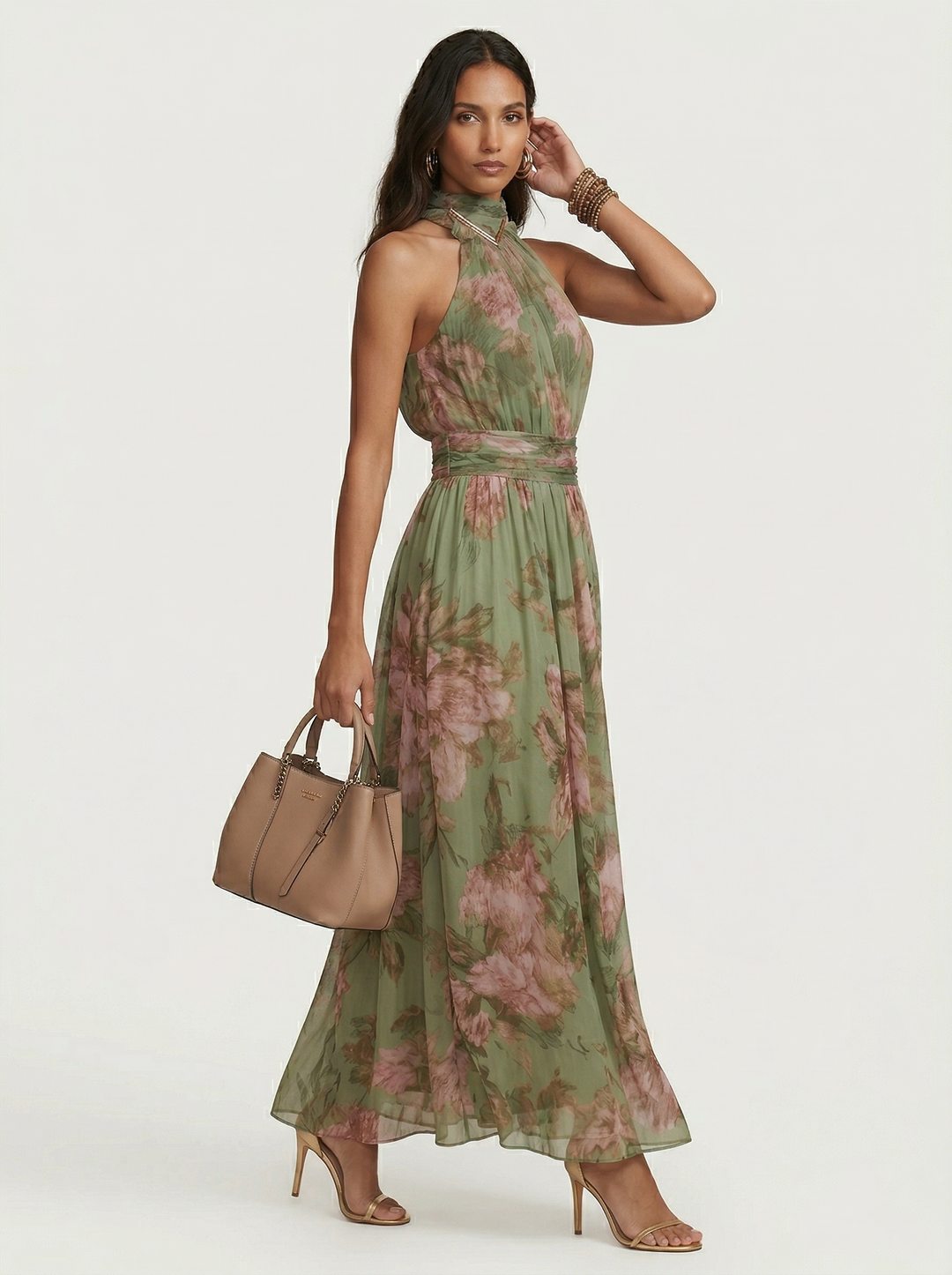 OLIVIA | VESTIDO LARGO FLORAL