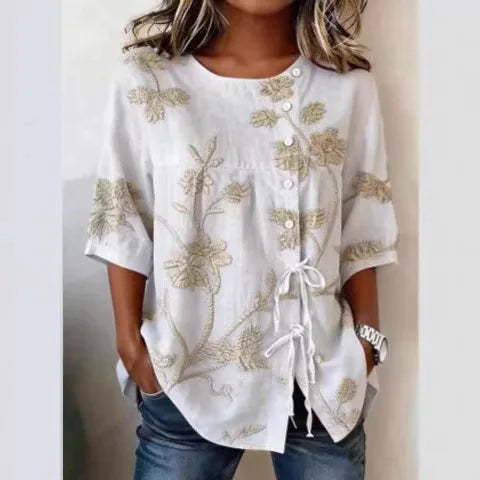 CELESTINA | BLUSA FLORAL ELEGANTE