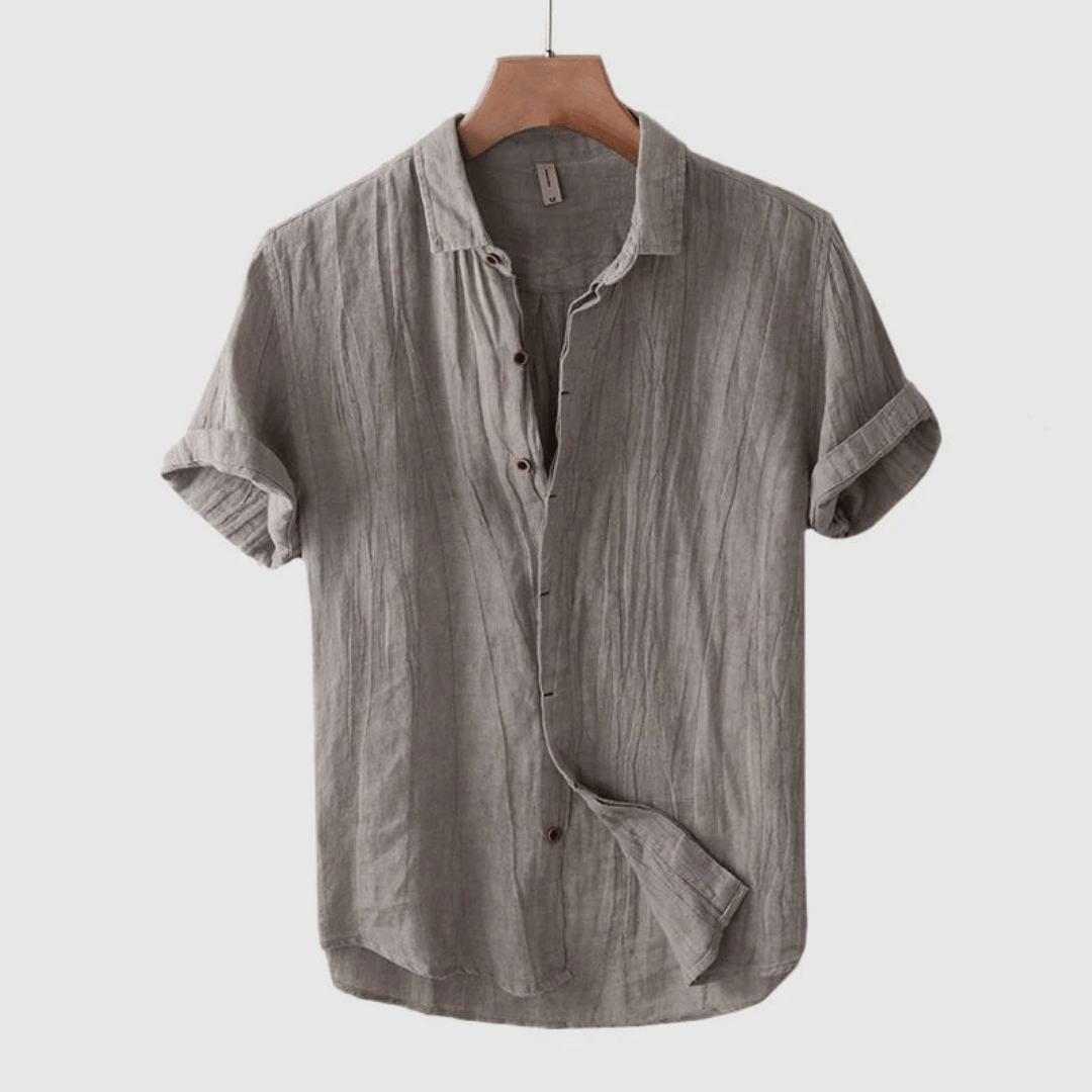 LOREN | CAMISA DE LINO DE MANGA CORTA
