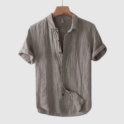 LOREN | CAMISA DE LINO DE MANGA CORTA