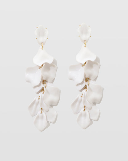PENDIENTES DE GOTAS DE PÉTALOS DE ORQUÍDEA