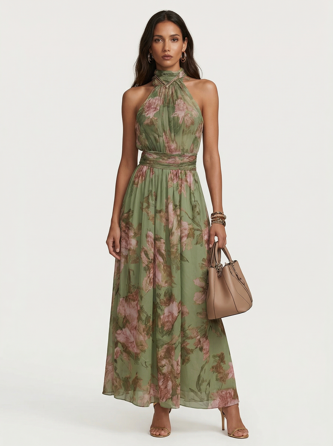OLIVIA | VESTIDO LARGO FLORAL