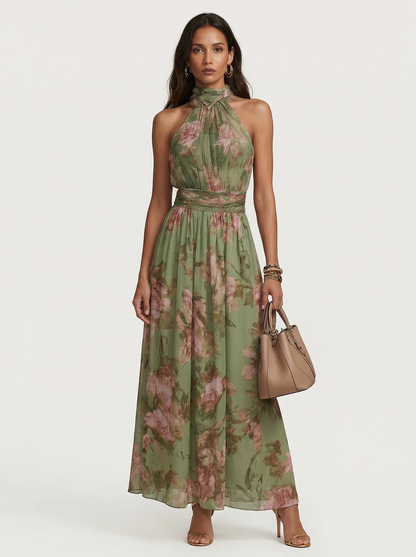 OLIVIA | VESTIDO LARGO FLORAL