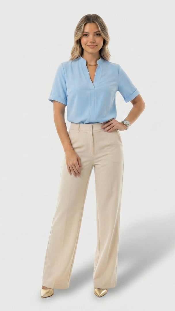 ELISE | BLUSA ELEGANTE CON CUELLO REFINADO