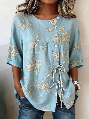 CELESTINA | BLUSA FLORAL ELEGANTE
