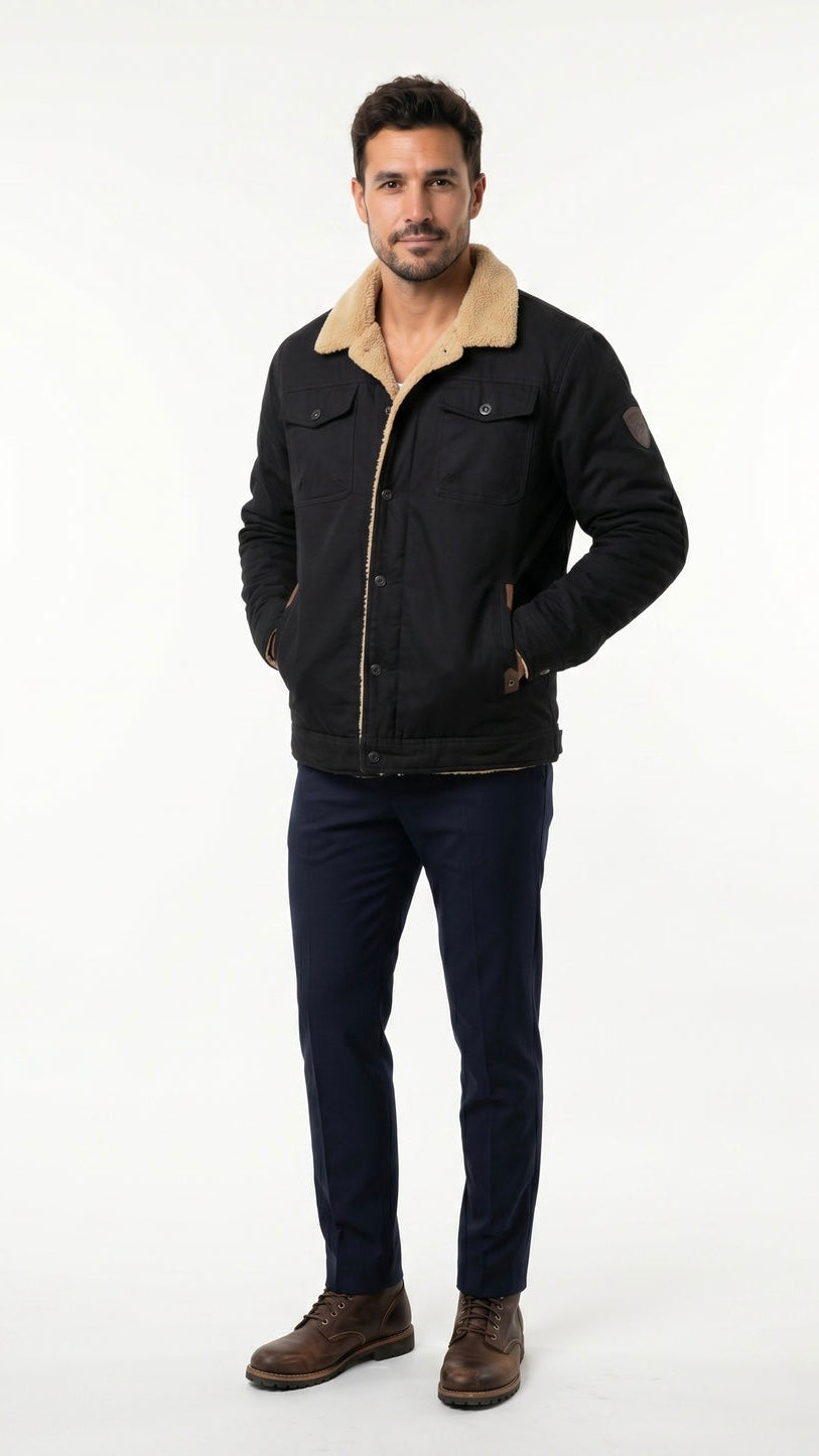 SACHA | CHAQUETA FORRADA PARA HOMBRES CASUAL Y ELEGANTE