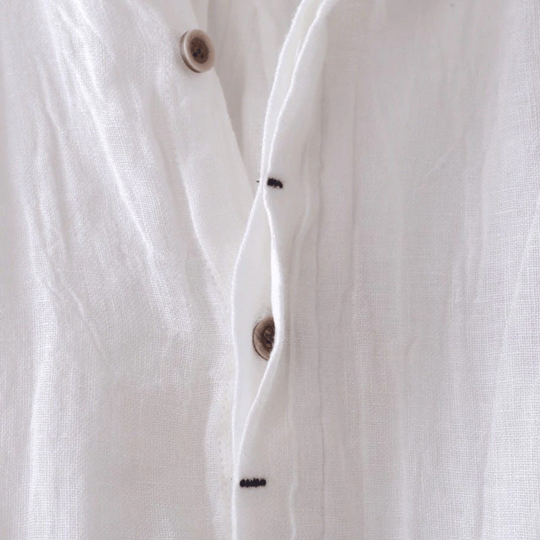 LOREN | CAMISA DE LINO DE MANGA CORTA