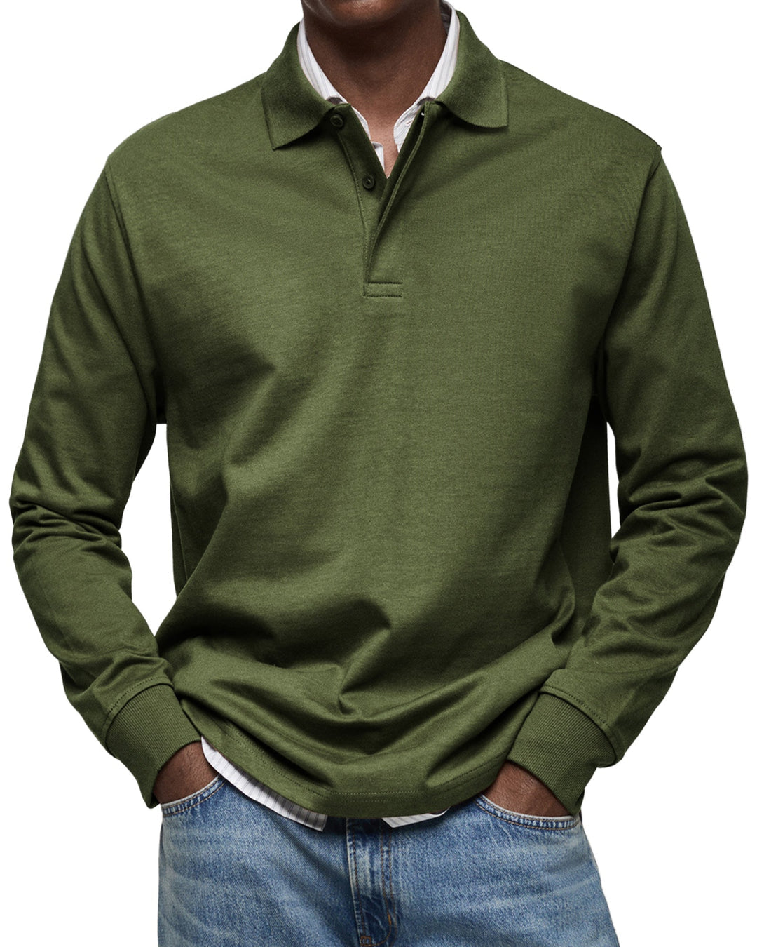 POLO DE LUJO DE MANGA LARGA