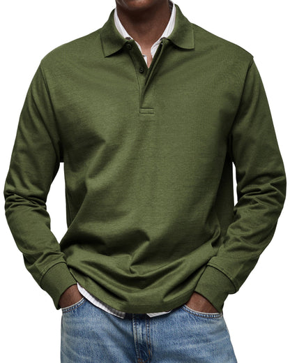 POLO DE LUJO DE MANGA LARGA