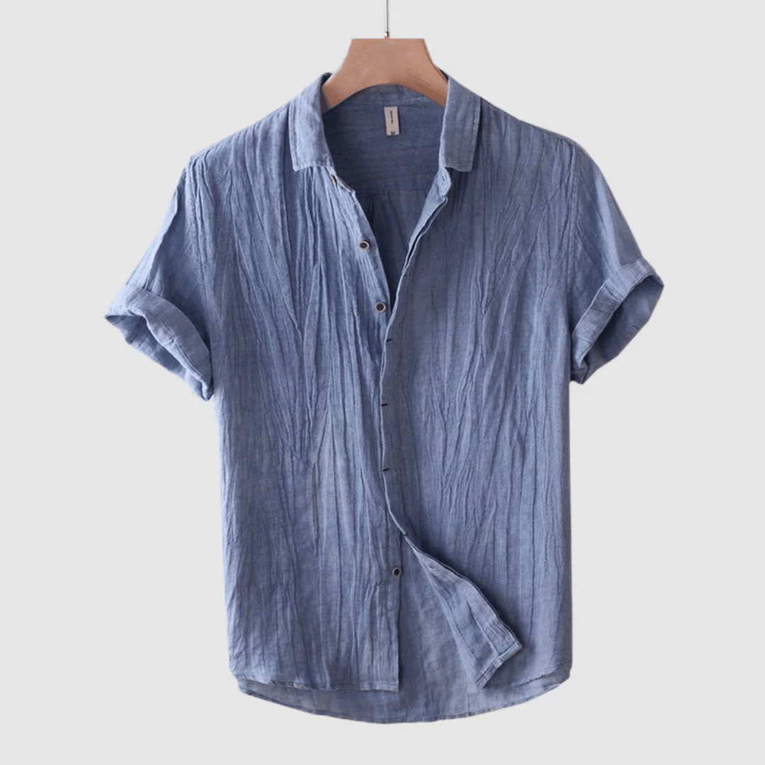 LOREN | CAMISA DE LINO DE MANGA CORTA
