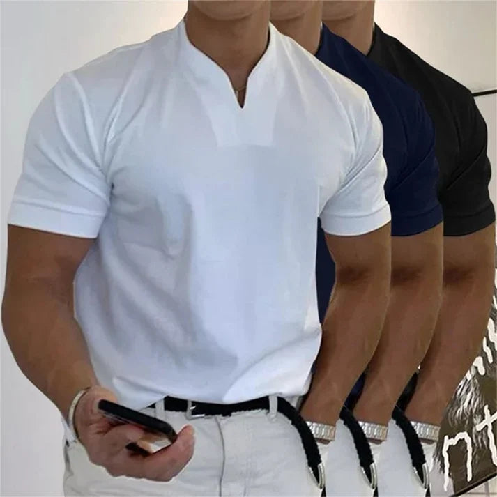 GONZALO | CAMISETA CON CUELLO EN V