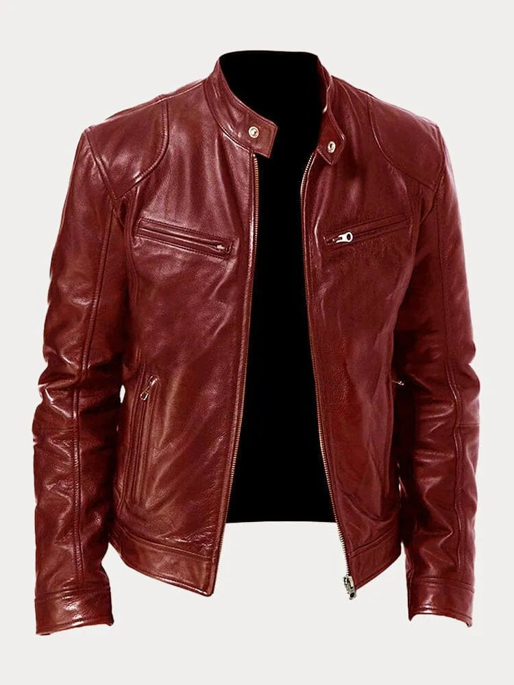 SCOTT | CHAQUETA DE CUERO DE TEMPORADA