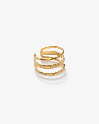 ANILLO DE TRES LÁMINAS