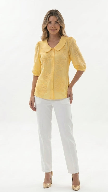ELEGANTE BLUSA FLORAL