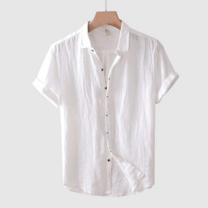 LOREN | CAMISA DE LINO DE MANGA CORTA