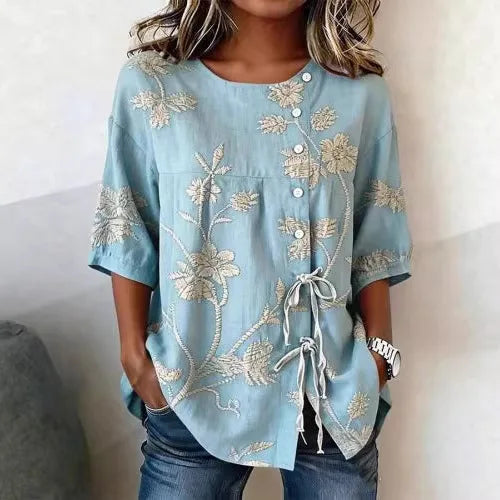 CELESTINA | BLUSA FLORAL ELEGANTE