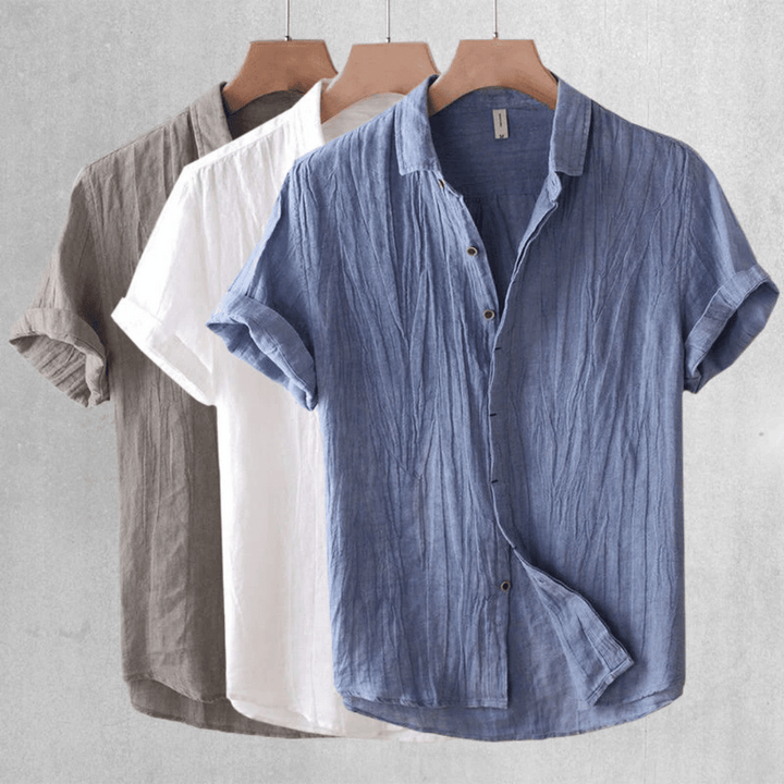 LOREN | CAMISA DE LINO DE MANGA CORTA