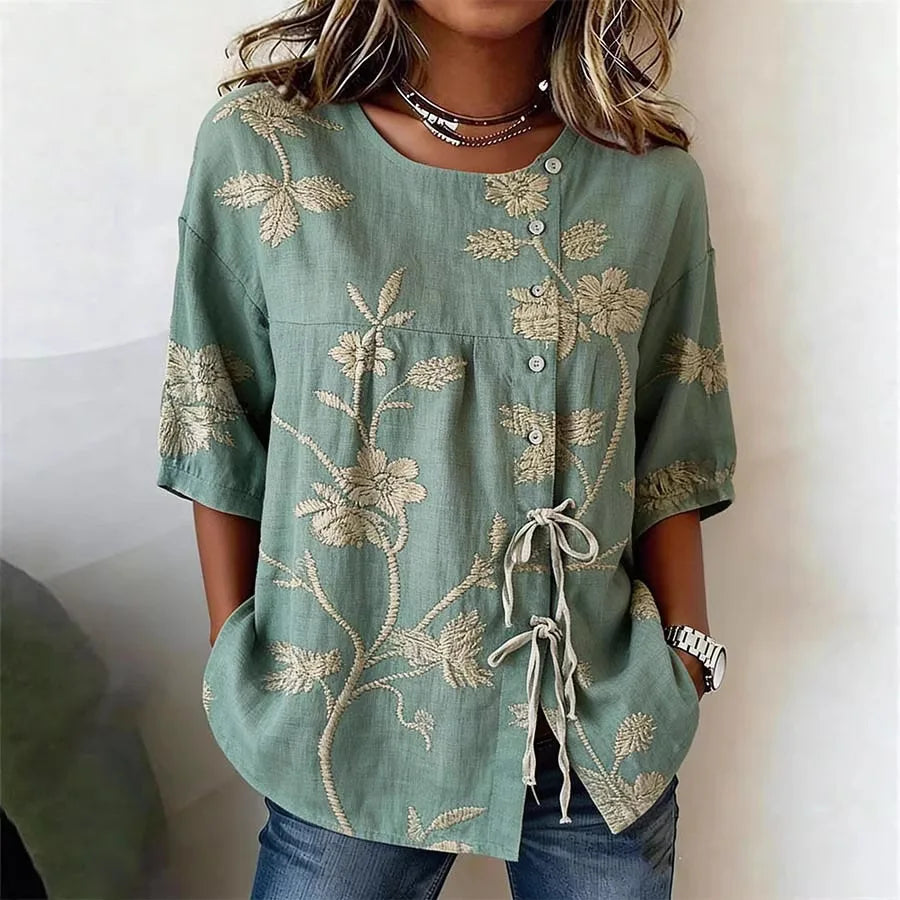 CELESTINA | BLUSA FLORAL ELEGANTE