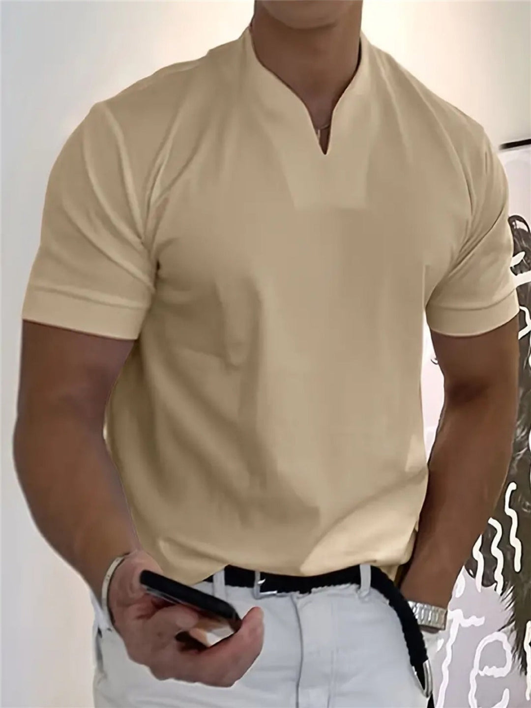 GONZALO | CAMISETA CON CUELLO EN V