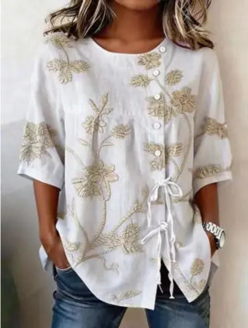 CELESTINA | BLUSA FLORAL ELEGANTE