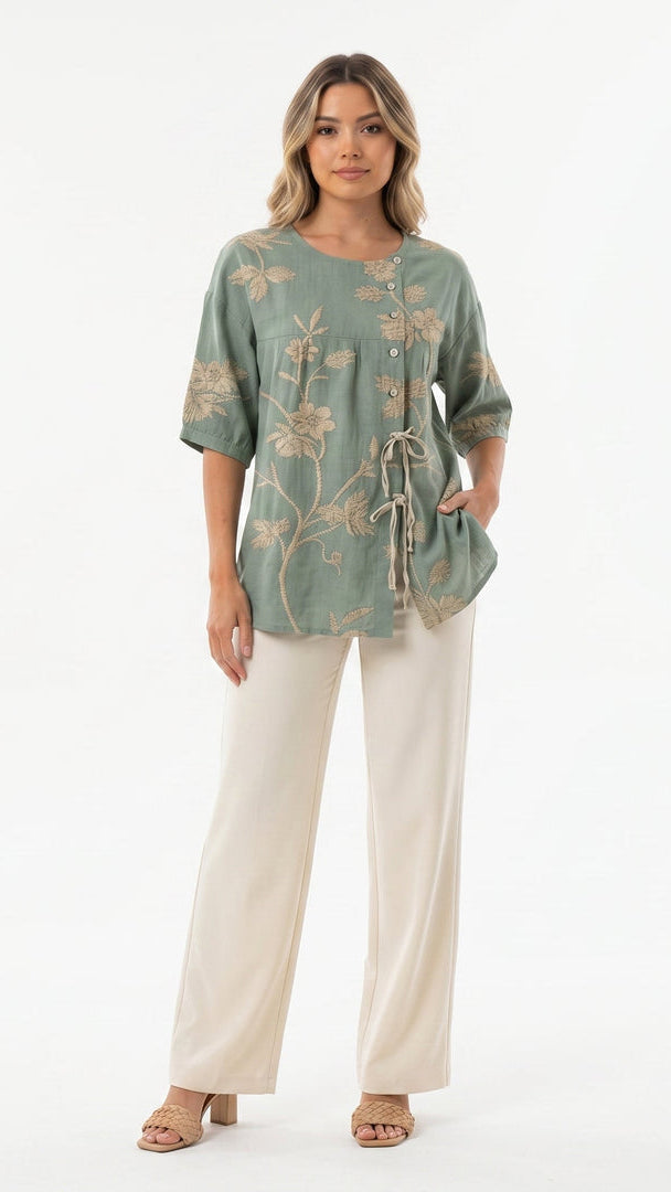 CELESTINA | BLUSA FLORAL ELEGANTE
