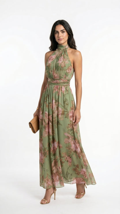 OLIVIA | VESTIDO LARGO FLORAL