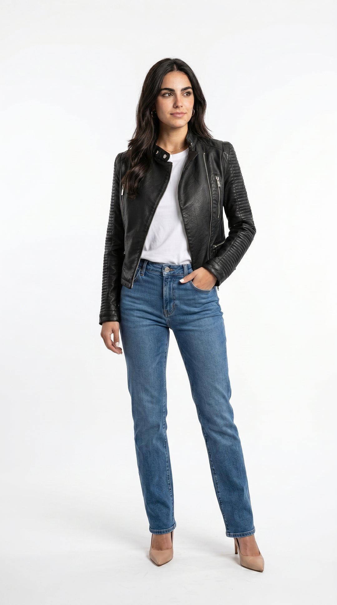 ROSA | CHAQUETA DE CUERO DE TEMPORADA